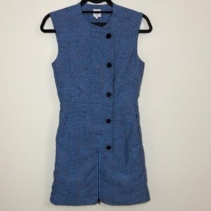Opening Ceremony Blue Patterned Mini Dress
